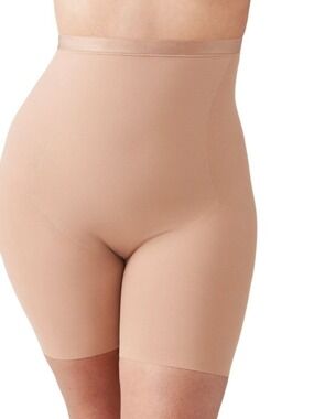 NWT WACOAL 808387 Shape Revelation Hourglass Hi-Waist Thigh Shaper Nude size S